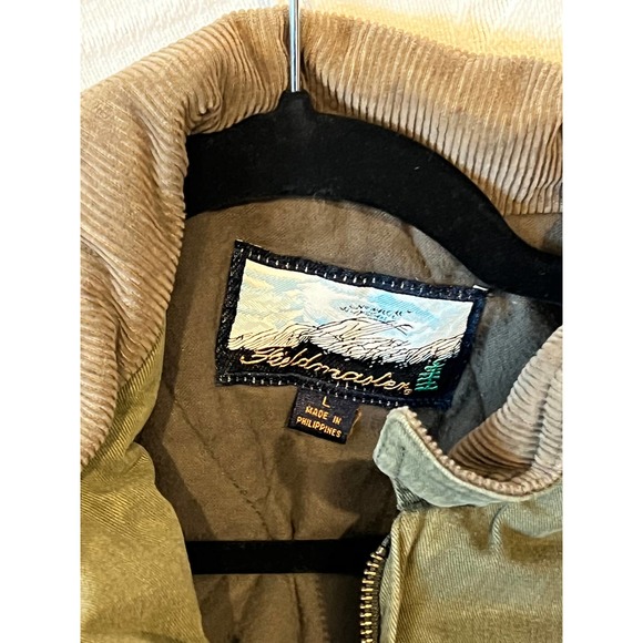 Fieldmaster Khaki/Green Denim Insulated Vest Mens L - Picture 2 of 3